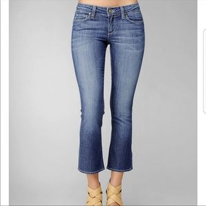 Paige Cropped Lou Lou wide leg jeans